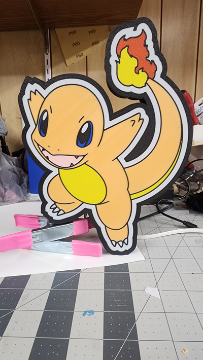 charmander by bearswampdesigns arte segni loghi pokemon guidato lampada 3d print model - Mito3D