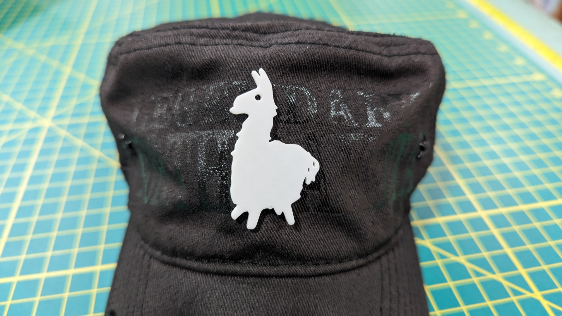 fortnite llama by spacemanspiff art 2d pinata logo hat 3D print model - Mito3D