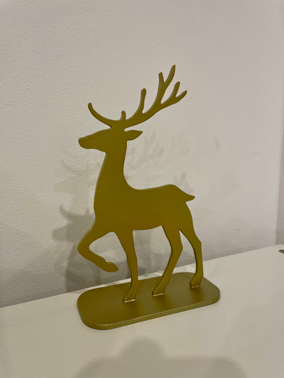 rena by fijbar casa festividades veado natal ouro ficar pé renas natal 3d print model - Mito3D