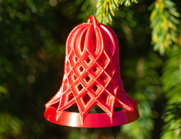 aperto reticolo natale campana remixato by workshop gambe domestico festività decorazione natale albero ornamento decorazioni natalizie xmastrees xmasdecoration ornamenti natalizi incubo prima christmastreeornament xmasornament bigtreetech xmastreedecoration xmasbauble 3D print model - Mito3D