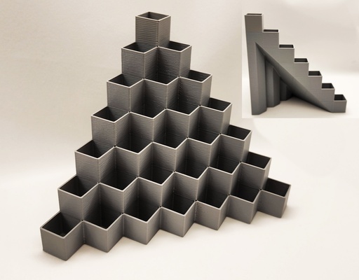 bert caddie by atelier triple outils organisateurs étagère jeu rétro espace rangement coin carré cubes qbert 3d print model - Mito3D