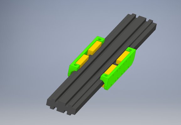 mgn12 doğrusal demiryolu adaptör cr10 mini y eksen by şifre avcısı 3d yazıcı parçalar cr10mini ray axis 3d print model - Mito3D