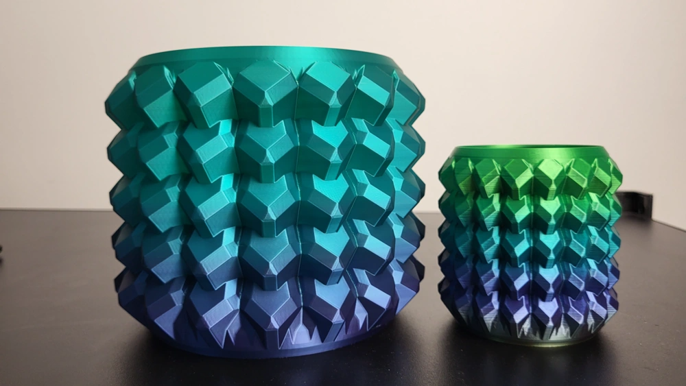 brilho cubo vaso by surpriselady3203 arte modelos 3D print model - Mito3D