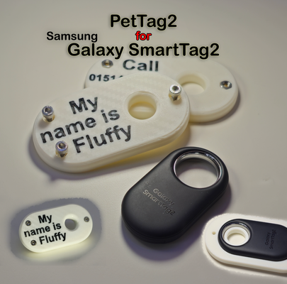 pettag2 samsung galaxie smarttag2 by macyo42 loisir diy sport air balise intelligente marque gps emplacement animal compagnie étiquette nom 3d print model - Mito3D