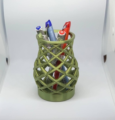 spiral pen holder by hayder hilfi household office officeorganization pencilholder penholder 3d print model - Mito3D