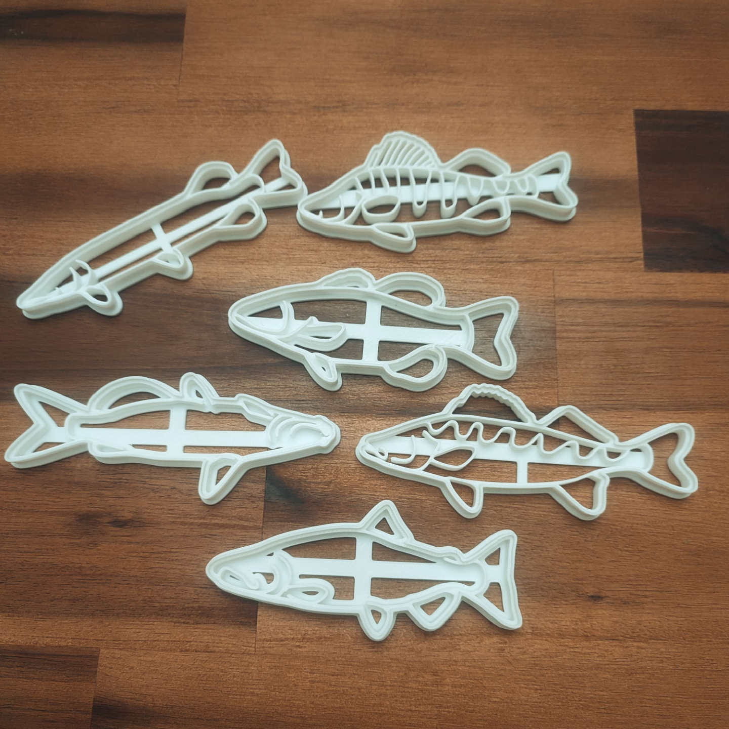 peixe biscoito cortadores by teodoro casa decoração pescador natal conjunto cortador 3D print model - Mito3D