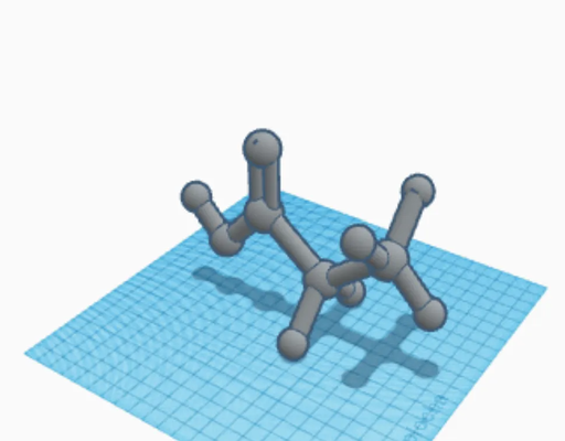 ácido propionov by lukastoman0lt educação química 3d print model - Mito3D