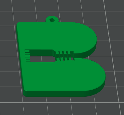 brongus keychain 1 by art signs & logos logo 3d print model - Mito3D