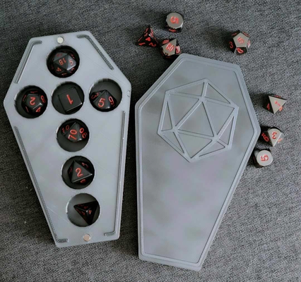 dice coffin vault by veesjo toys & games box holder dnd 3d print model - Mito3D