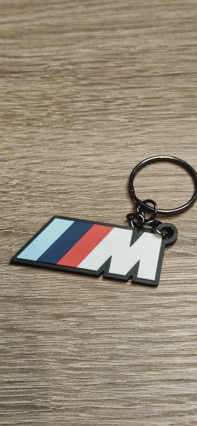 bmw mpower keychain by carlson art signs & logos key keyrings keyring car 3d print model - Mito3D