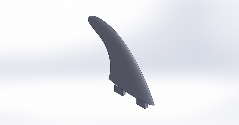 fcs ailette by dieggs loisir diy sport air surf surfant façonner planche 3d print model - Mito3D