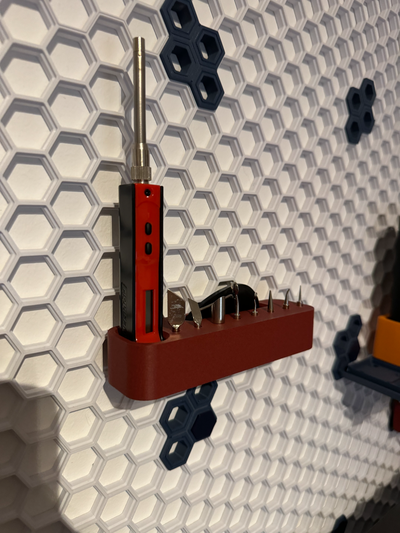 modifi3d pro stand honeycomb storage wall remixed by tonysoprano 3d printer accessories 3dprint tool 3d print model - Mito3D