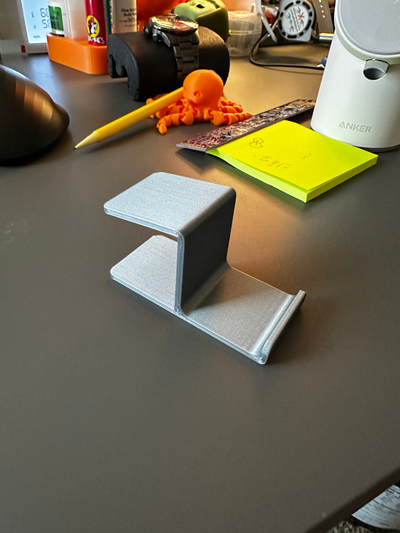 ikea lagkapten tabletop headphone clamp by figneutrino household office 3d print model - Mito3D