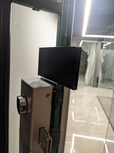 9mm templado vaso puerta magnético tapón by royeiror casa oficina vidrio imán clausura detener apagador 3d print model - Mito3D