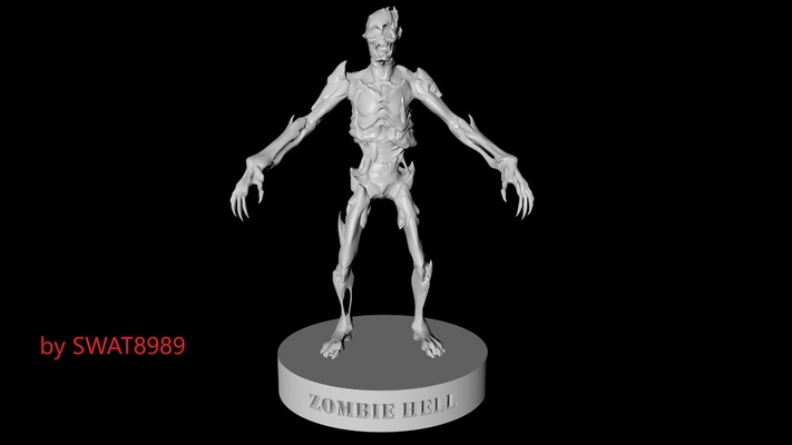 zombi enfer condamner 4 by swat8989 outils gadgets doom4 39 zombies 3d print model - Mito3D