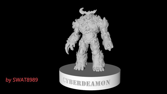 cyberdémon condamner 4 by swat8989 outils gadgets doom4 doom3 enfer 3d print model - Mito3D