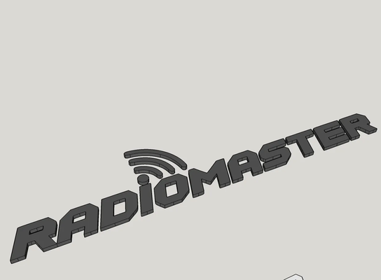 radiomaster logo parete arte fan by raptor50titanium passatempo fai rc radio maestro quadricottero quadcopotteri fpv 3d print model - Mito3D