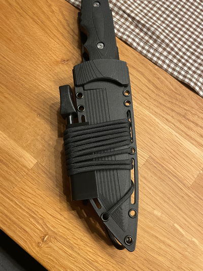 bıçak yangın çelikleri kulp destek by kara yolculuğu hobi kendin yap dış mekan çakmaktaşı hayatta kalma 3d print model - Mito3D