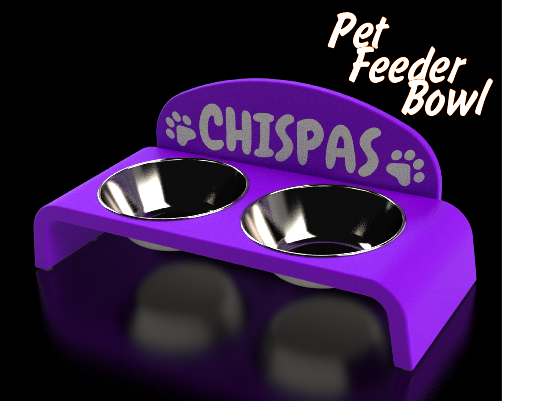 pet feeder bowl comedero mascotas by xuss46 household pets petbowl dog cat eat animal 3D print model - Mito3D