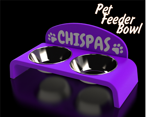 animale domestico alimentatore ciotola comedero animali domestici by xuss46 petbowl cane gatto mangiare 3d print model - Mito3D