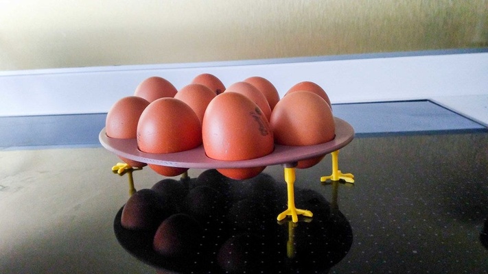design egg stand storage system chicken snake or by meister edel household house models food thingiverse eier aufbewahrung chickenegg eggstorage eieraufbewahrung ostereier ostern 3d print model - Mito3D