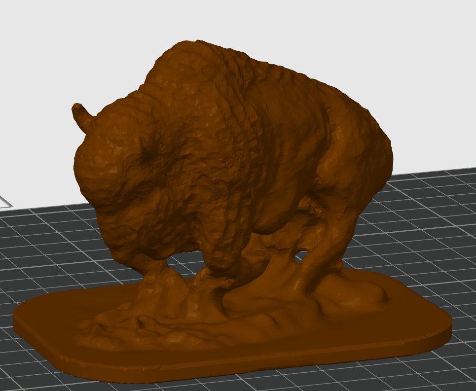 bufalo by johnutica sanat heykeller heykeltıraş 3D print model - Mito3D