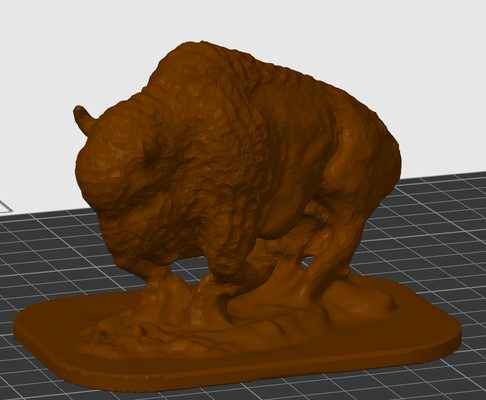 buffalo by johnutica art sculptures sculptor 3d print model - Mito3D