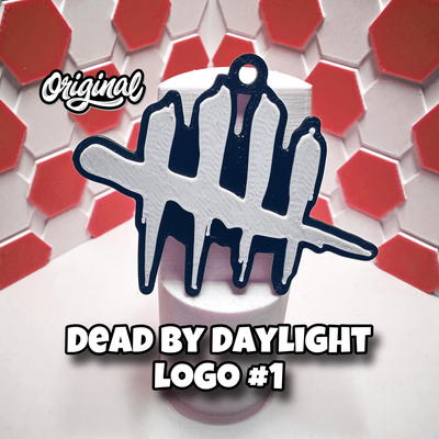 dead by daylight logo keychain 1 tiroplast 3d art coin & badges dbd game 3d print model - Mito3D