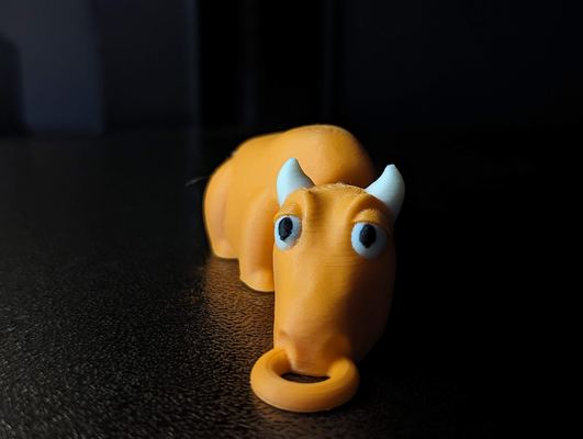 toro flexi llavero by bazzlington miniaturas animales vaca animal impresión 3d print model - Mito3D