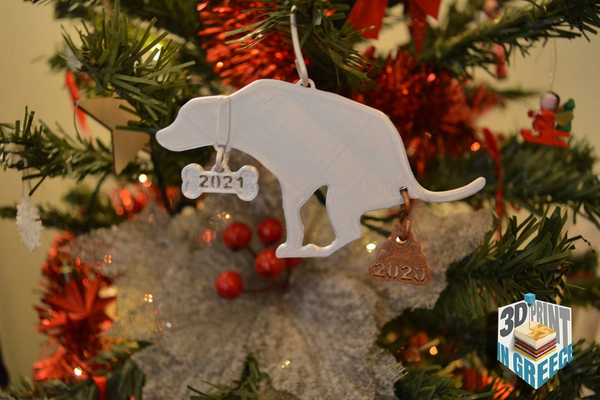 hund kackt ornament 2024 aktualisiert neu gemischt by 3dprintingreece gr haushalt dekor weihnachten knochen deko weihnachtsdekorationen 3d print model - Mito3D