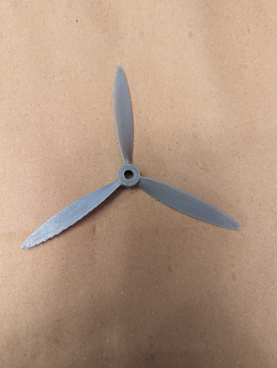 rc propeller 5 4 triblade 5mm by of wi hobby diy flugzeug flugzeuge 3d print model - Mito3D