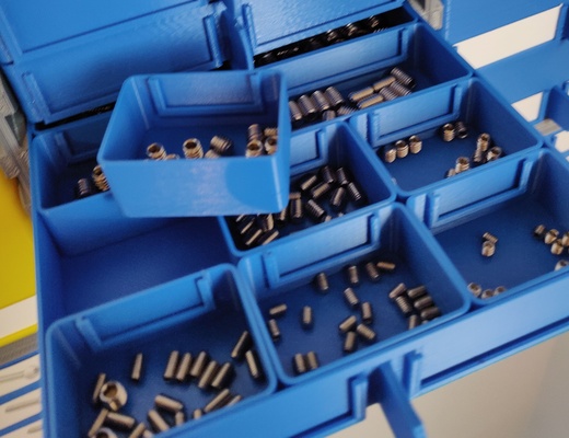 modular drawer ultimate system remixed by marc elbichon tools organizers storage small parts 3d print model - Mito3D