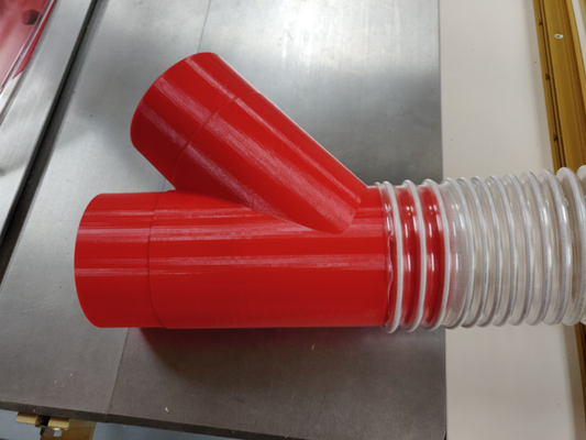 4 y fitting dust hose connector by marc elbichon tools dustcollection thingiverse dustcollector 3d print model - Mito3D