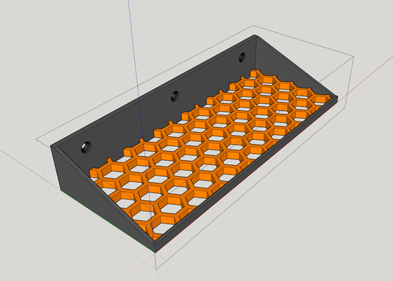 dual farbe honig kamm schraubendreher halter unterstützung schraube montieren remix neu gemischt by marc abonnieren werkzeuge veranstalter schraubendrehalterer schraubendreherhalterung 3d print model - Mito3D