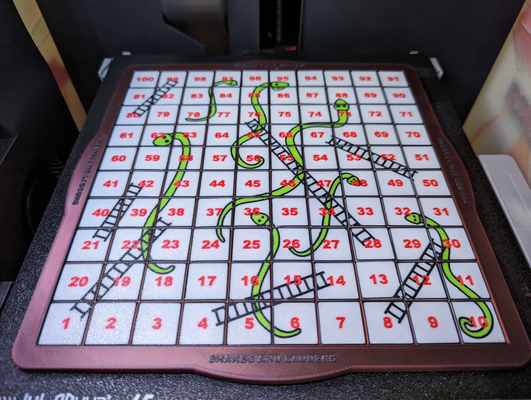 snakes ladders - travel edition by k2thestank toys & games board boardgames travelgames game 3d print model - Mito3D
