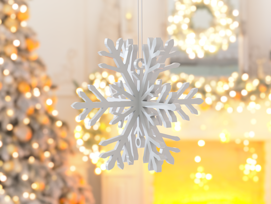 weihnachten schneeflocke by säbeldesign haushalt feierlichkeiten schnee flocke dekoration baum weihnachten deko dekor ornament schnee schneeflocke 3d print model - Mito3D
