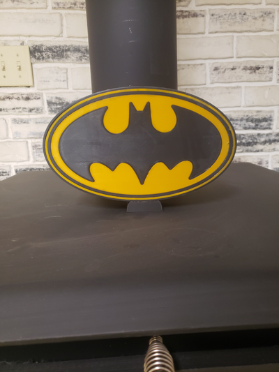 batman parede suspensão caixa luz by bolo biscoito arte sinais logotipos 3d print model - Mito3D