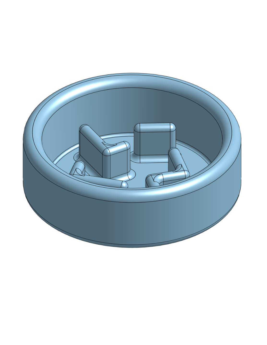 langsam futter haustier schüssel by nickuspga haushalt haustiere feeder hund lebensmittel 3D print model - Mito3D