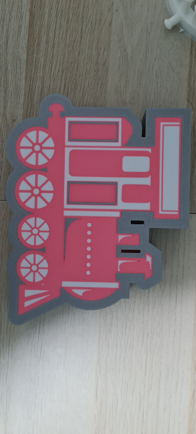 train pink led by strezeneckyr toys & games 3d print model - Mito3D