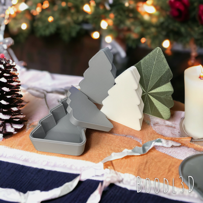 holiday tree box snug lid by boodl3d household festivities christmas decor gift giftbox party partyfavor decoration winter seasonal seasons yule 3d print model - Mito3D