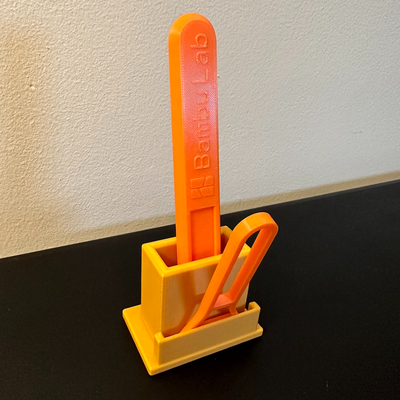 scraper stand to hold two bambu lab scrapers in one handy location by dwdesigns 3d printer accessories holder 3d print model - Mito3D