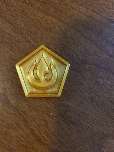 fire nation coin avatar by jas255 3d printer test models 3d print model - Mito3D