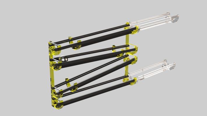 zig zag çelik top izlemek mıknatıslar by joker 3d hobi kendin yap çelik marbletrack labirent 3d print model - Mito3D