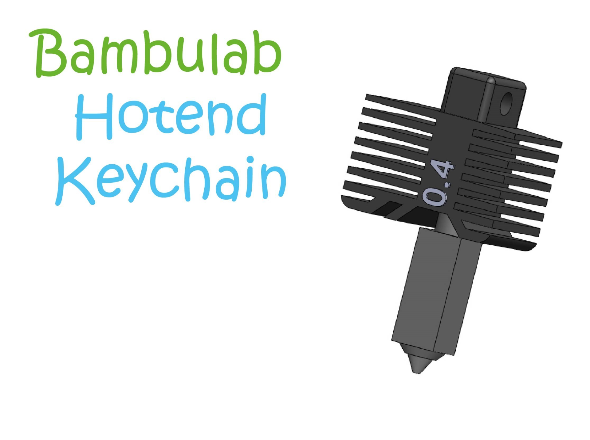 bambulab hotend anahtarlık by yumurtalar araçlar gadget'lar 3D print model - Mito3D