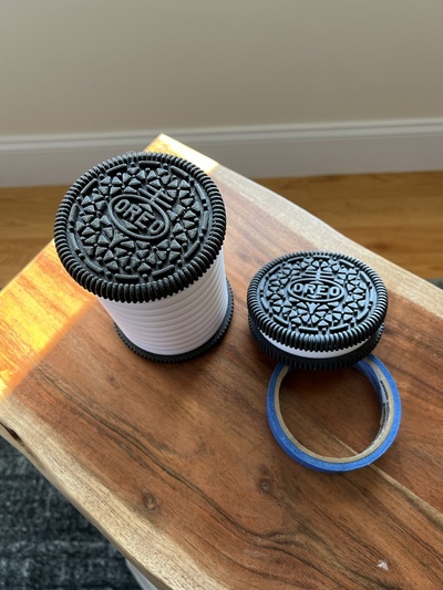 oreo overload oreos so stuffed go to 11 by adam l household house models toy decoration container cookie kids gift fun screw candy jar sweets treats screwin triplestuffed singlestuffed moststuffed goesto11 doublestuffed 3d print model - Mito3D