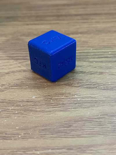 takeaway dice decider uk version by rich190 toys & games 3d print model - Mito3D
