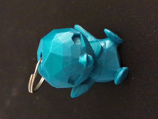 low-poly piplup keychain remixed by z3dartandtech tools gadgets pikachu pokemon 3d print model - Mito3D