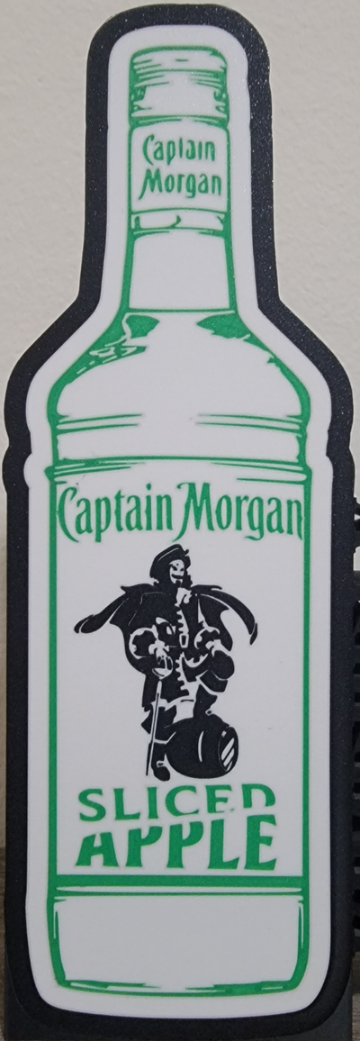 captain morgan spiced apple lightbox by cindywassa art signs & logos rum 3d print model - Mito3D