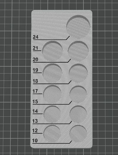 6 variazioni 1 2 dr metrico presa gridfinity by mottn utensili organizzatori organizzatore 3d print model - Mito3D