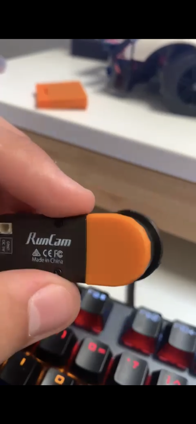 runcam pouce micro sd couverture gaine by lp impression outils gadgets runcam2 runcamthumb 3d print model - Mito3D